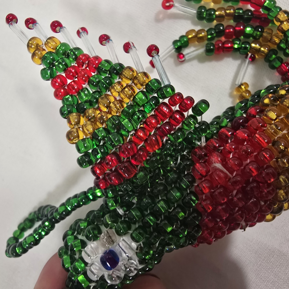Colorful Beaded Hummingbird Keychain - Picture 5 of 14